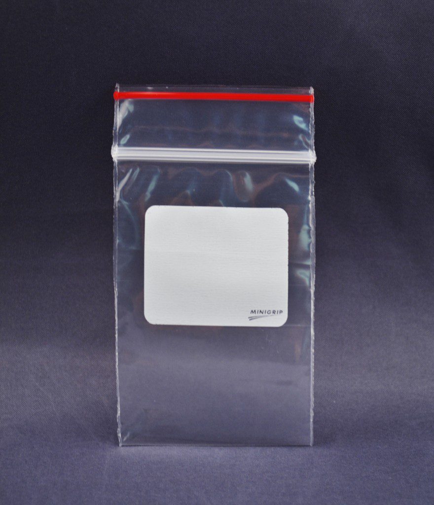 Redline White Block Reclosable Zipper Lock Bag 2mil BAGS OF BAGS