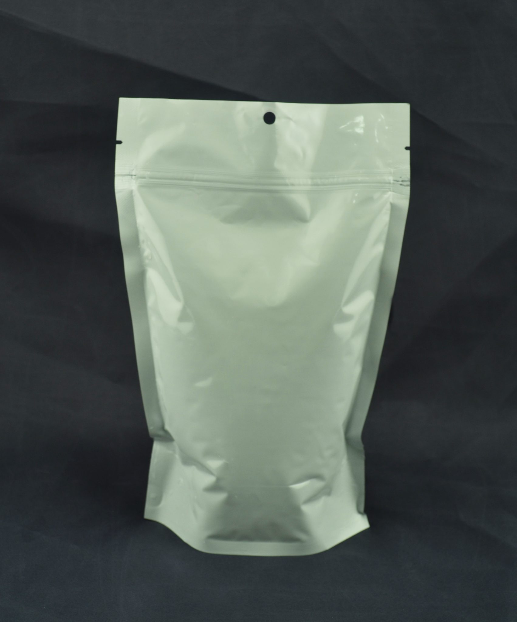 lldpe plastic material Foil of Reclosable White Bags Bags   up Bag Stand