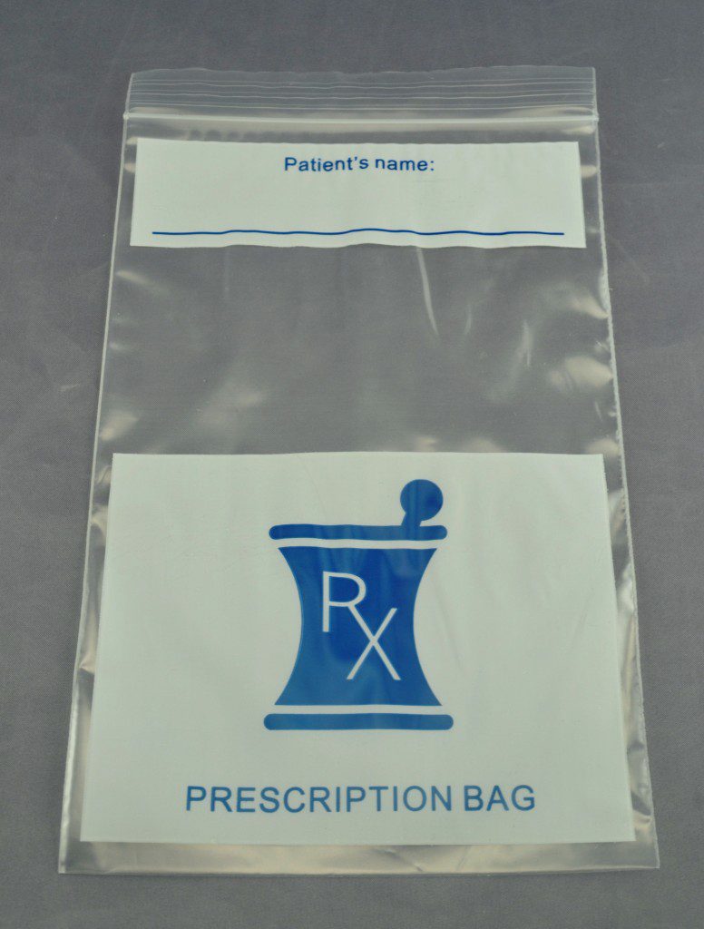 Reclosable RX Pharmacy Prescription Transport Bag 6